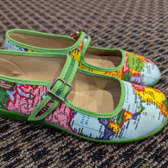 Chocolaticas BON VOYAGE Women's Mary Jane Flats - Picture 3 of 9